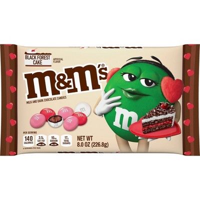 M&M's Valentine's Black Forest Cake Milk and Dark Chocolate Candies Cupids Mix - 8.0oz | Target