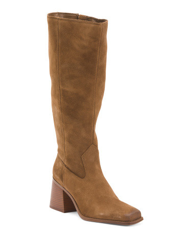 Made In Brazil Suede Sangeti Wide Calf Tall Boots | TJ Maxx