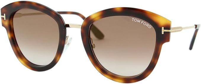 Tom Ford FT0574 52G Dark Havana Mia Cats Eyes Sunglasses Lens Category 2 Lens M | Amazon (US)