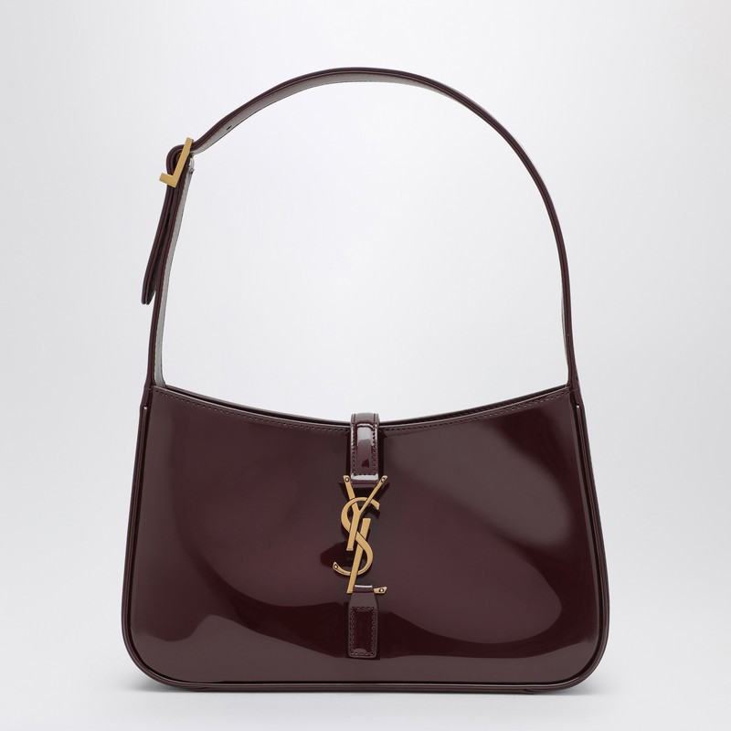 Le 5 à 7 burgundy bag in patent leather | The Double F