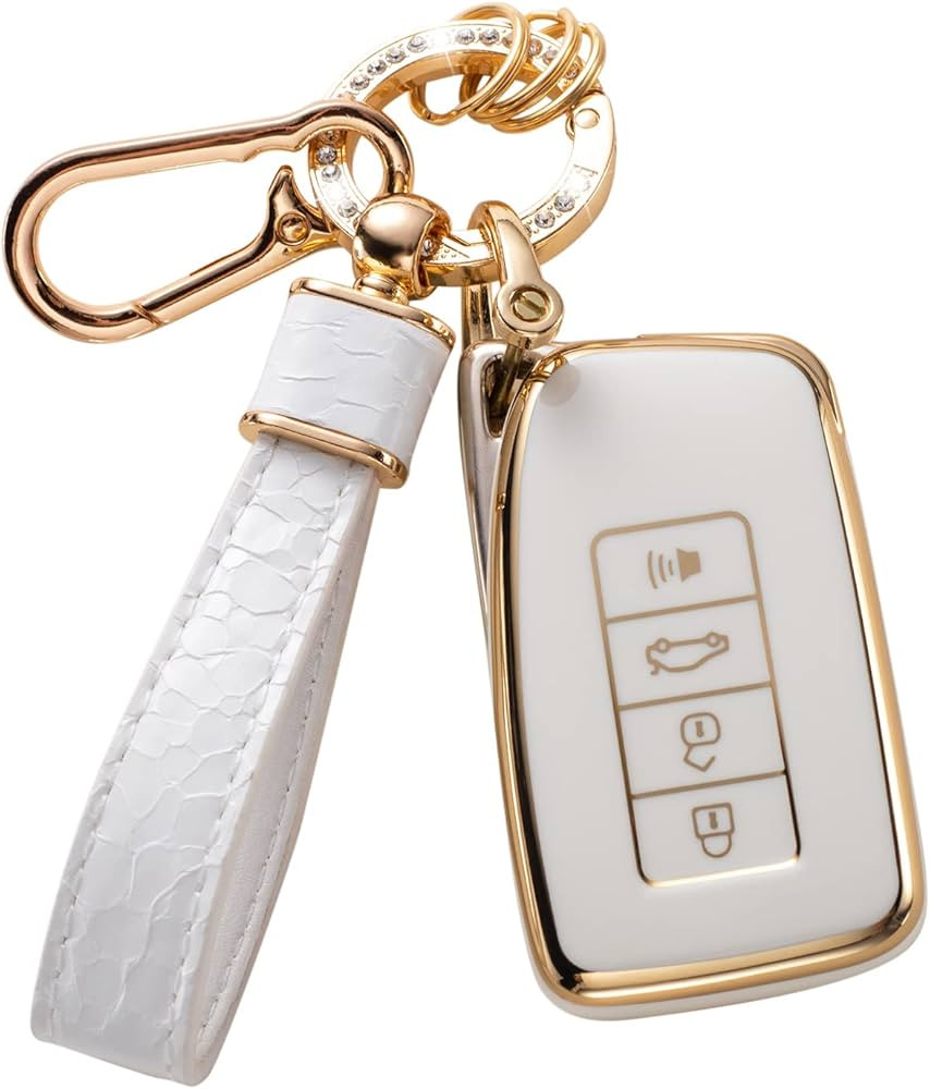 for Lexus Key Fob Cover with Lexus Keychain, Car Key Fob Case Compatible with Lexus RX ES GS LS N... | Amazon (US)
