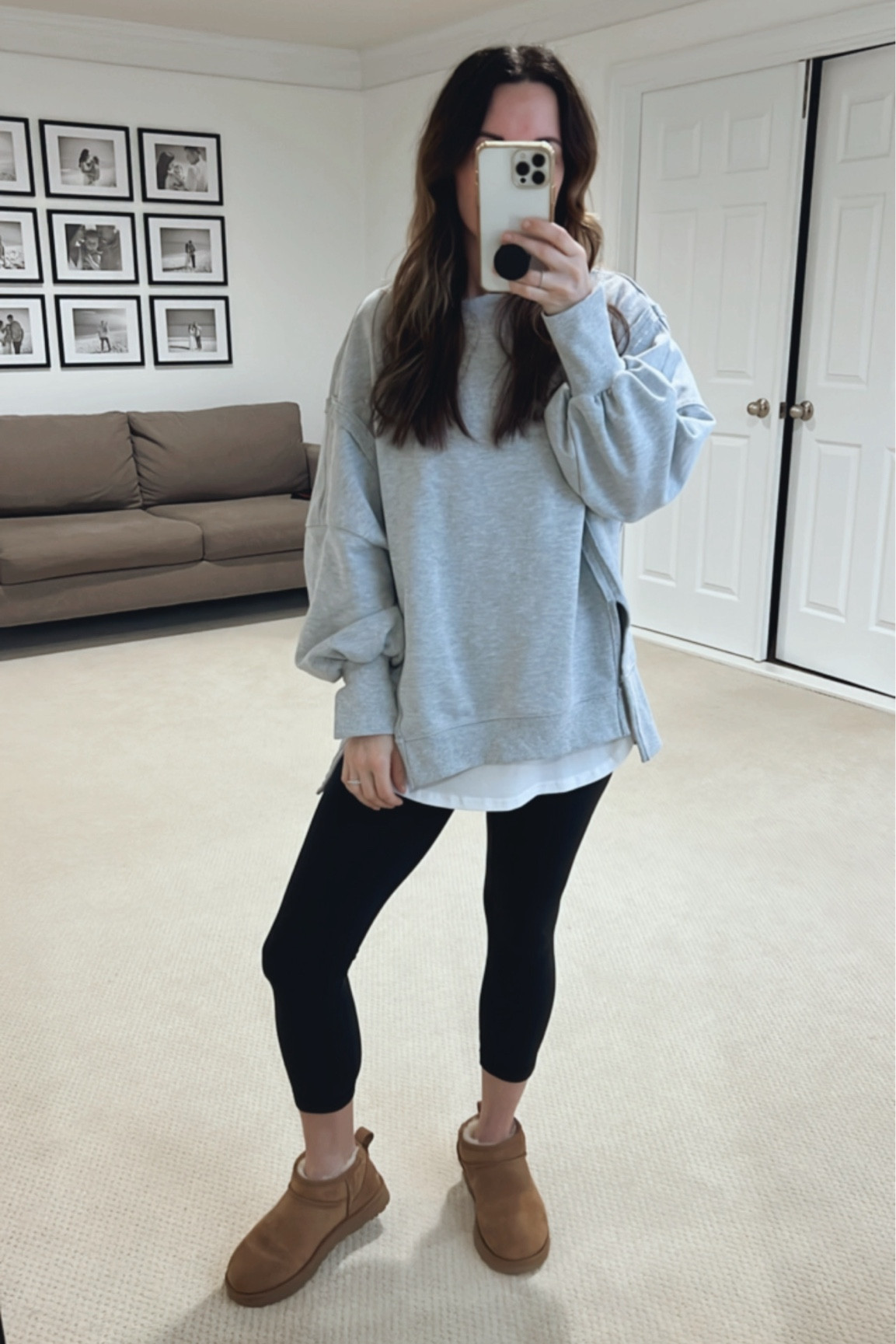 Amazon Oversized free people inspired sweatshirt - size small
Amazon Layering tshirt - size small
Amazon Leggings - size xs 
 

#LTKstyletip #LTKfindsunder50