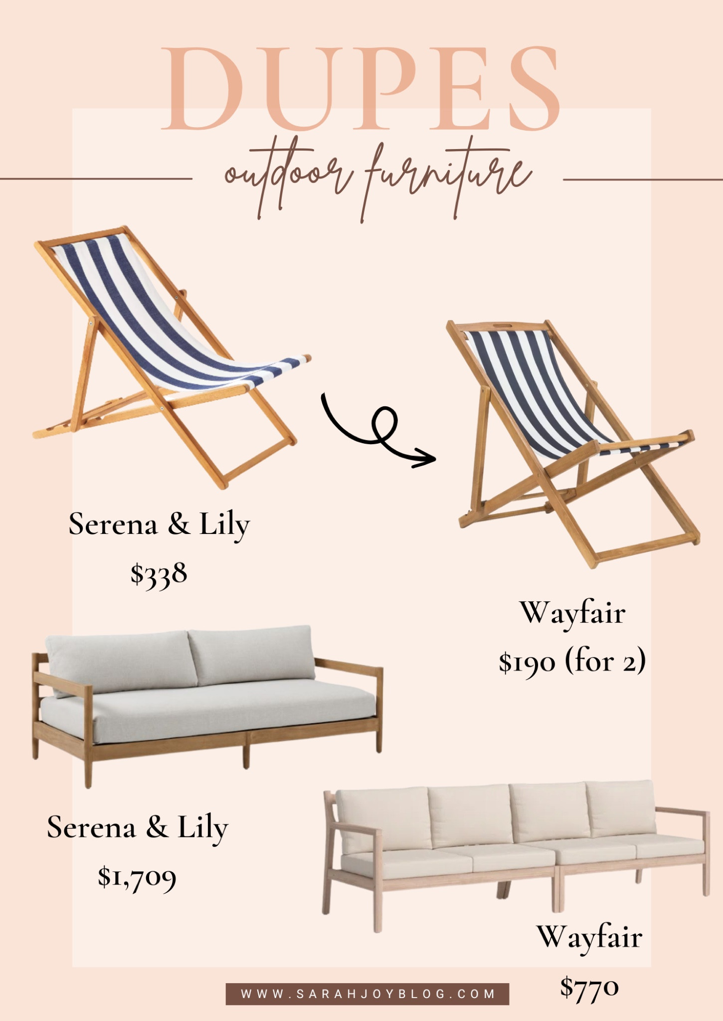 Outdoor furniture dupes! 


Outdoor furniture, patio furniture, Sarah Joy

#outdoor #home #decor #dupes

#LTKSeasonal #LTKhome