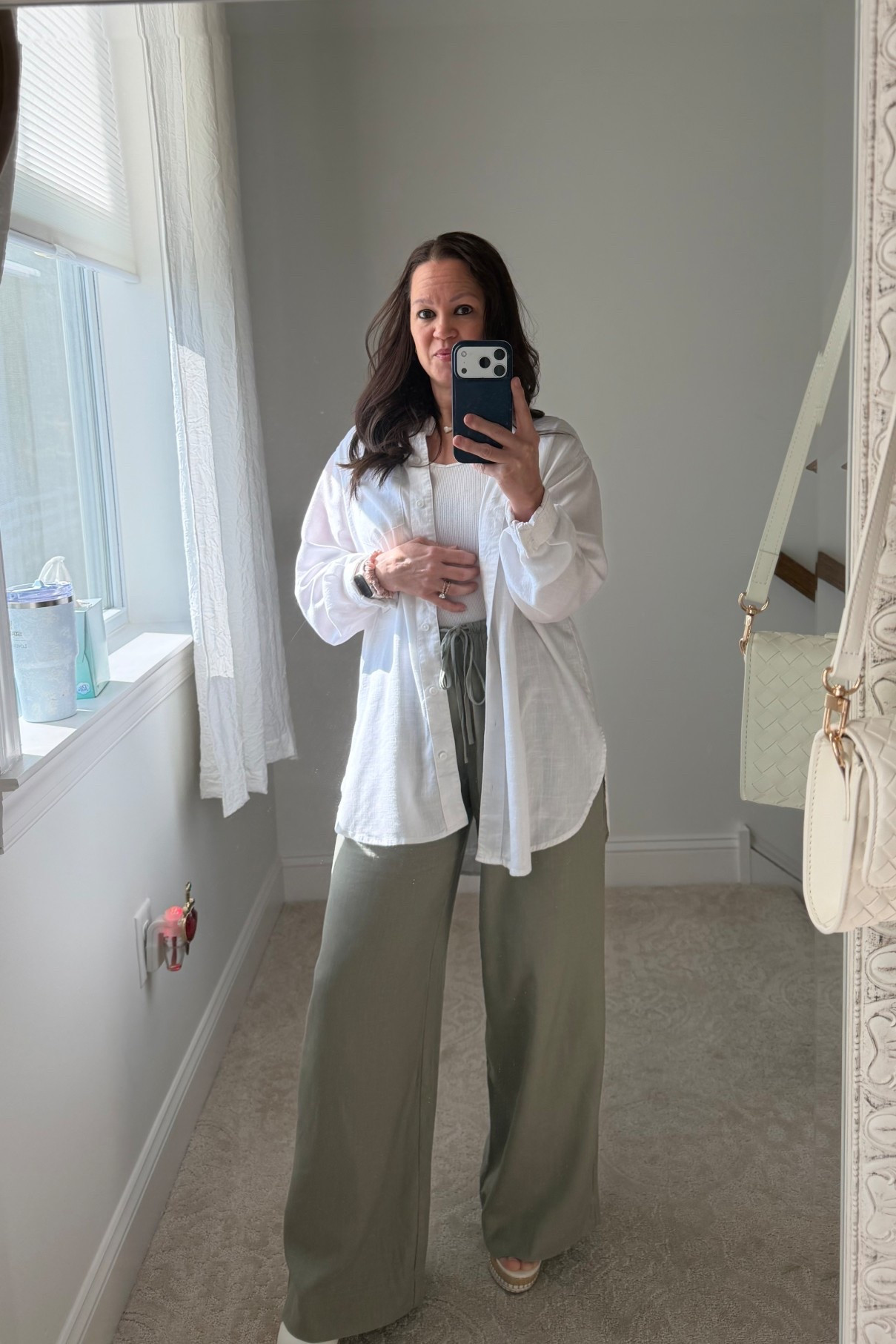 Easy, breezy, and feels like pajamas but looks put together 🙌 This #Fabletics linen set is my go-to for busy days when I still want to feel cute 🤍

#LTKootd #LTKTravel #LTKWorkwear