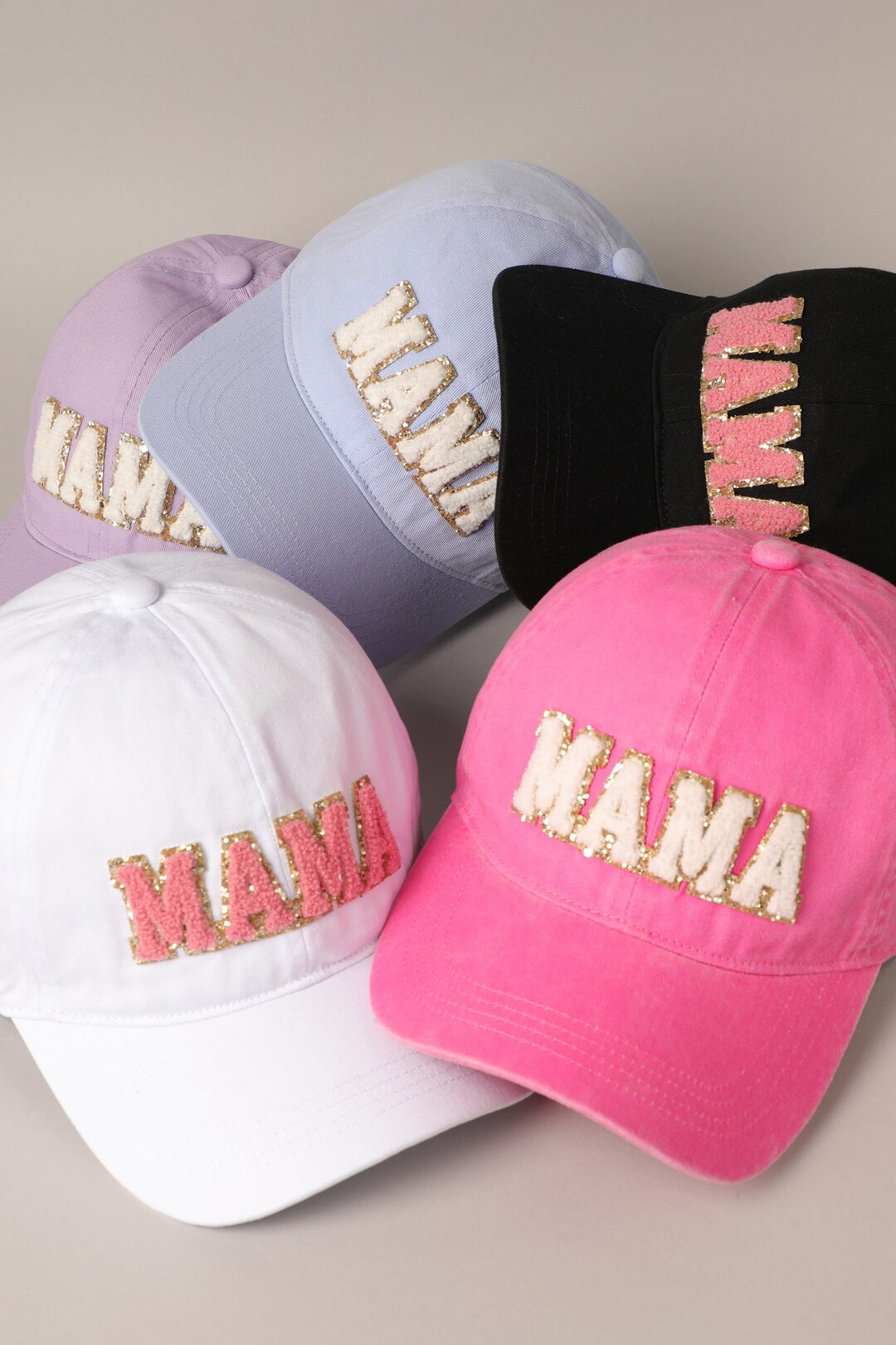 MAMA Chenille Letter Patch Cotton Baseball Hat for Women and Girl, 100% Cotton Fall Winter Casual... | Etsy (US)