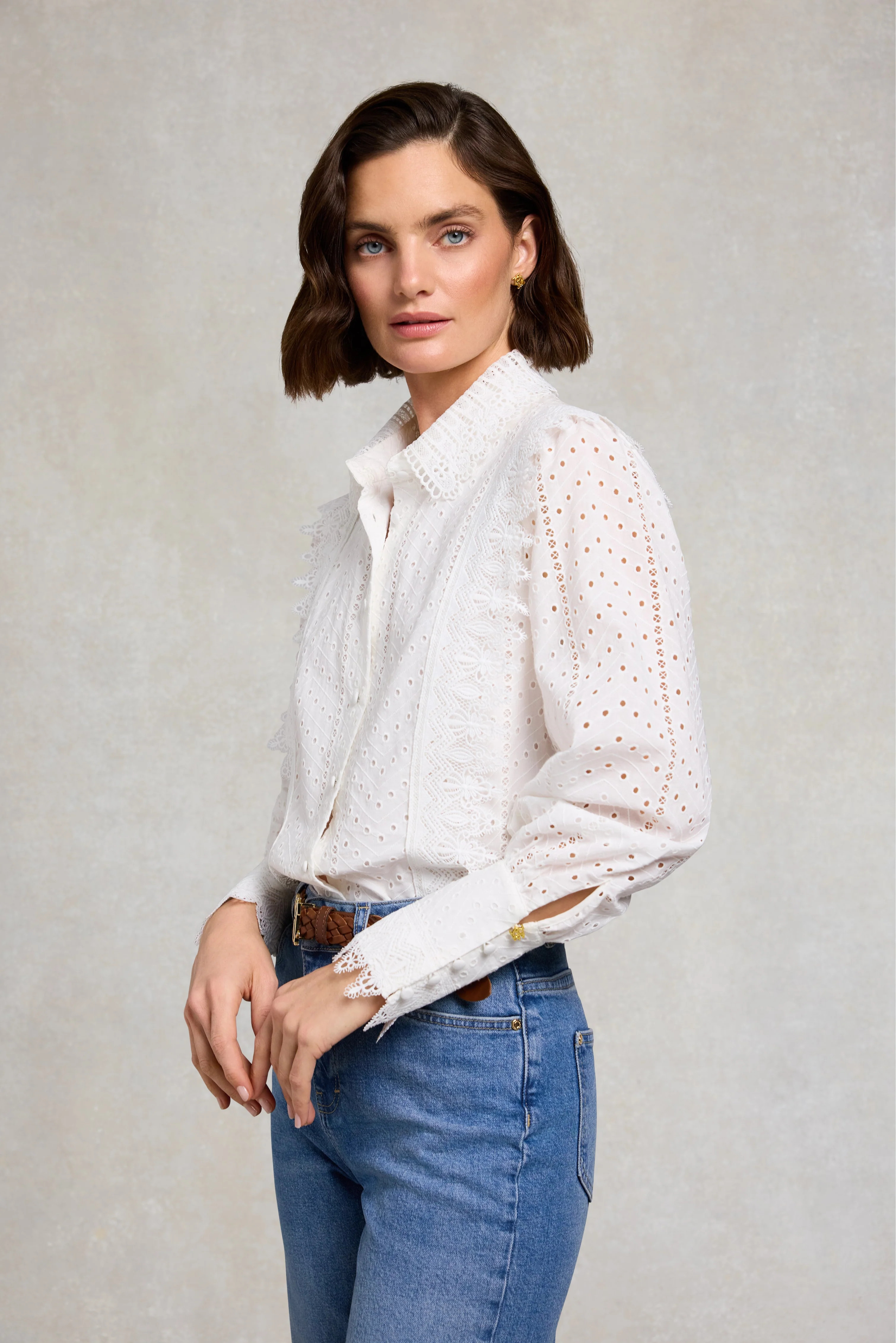 Portofino Blouse (Ivory) | Holland Cooper