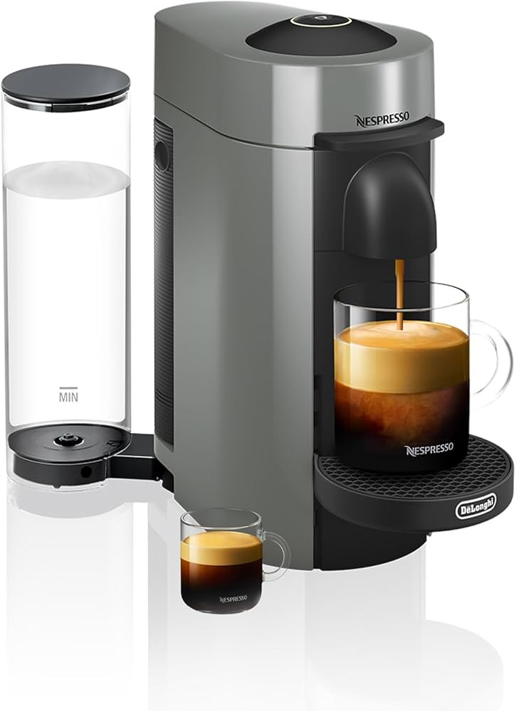 De'Longhi Nespresso Vertuo Plus Coffee and Espresso Maker by De'Longhi, Grey | Amazon (US)