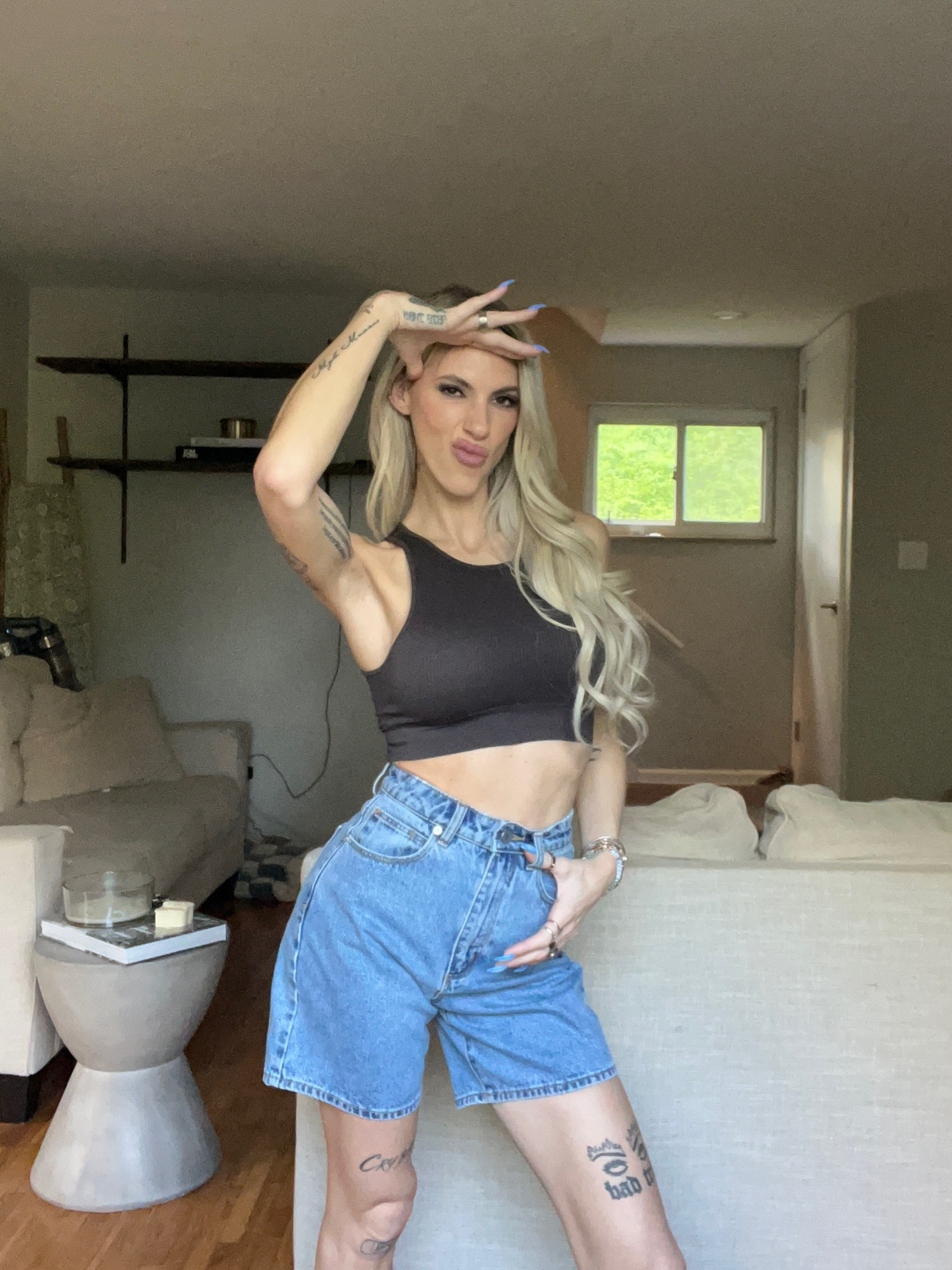 Thee perfect trendy mom shorts that make for a great in between for anyone struggling with the jorts trend 🫶🏽 They are PERFECT 🤩 

#LTKStyleTip #LTKSeasonal