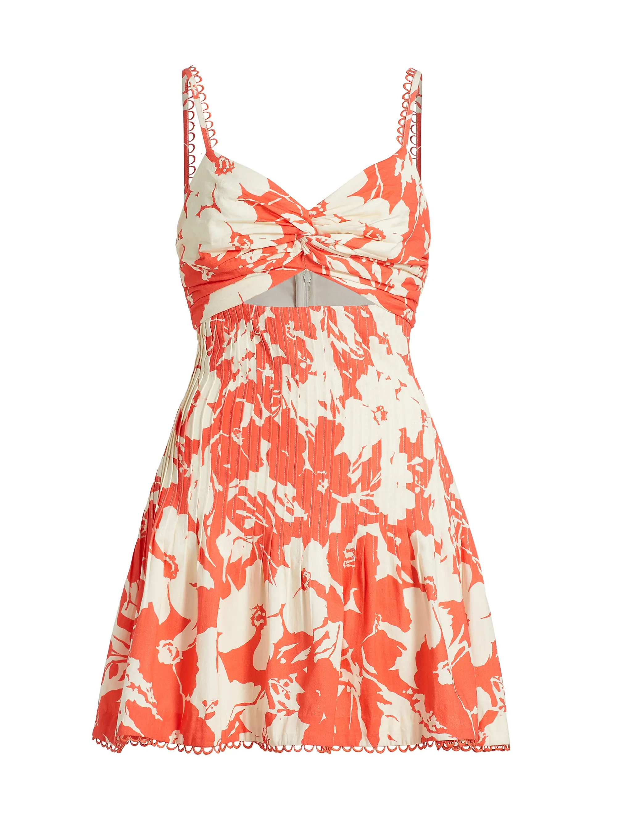 Ryder Floral Cut-Out Minidress | Saks Fifth Avenue
