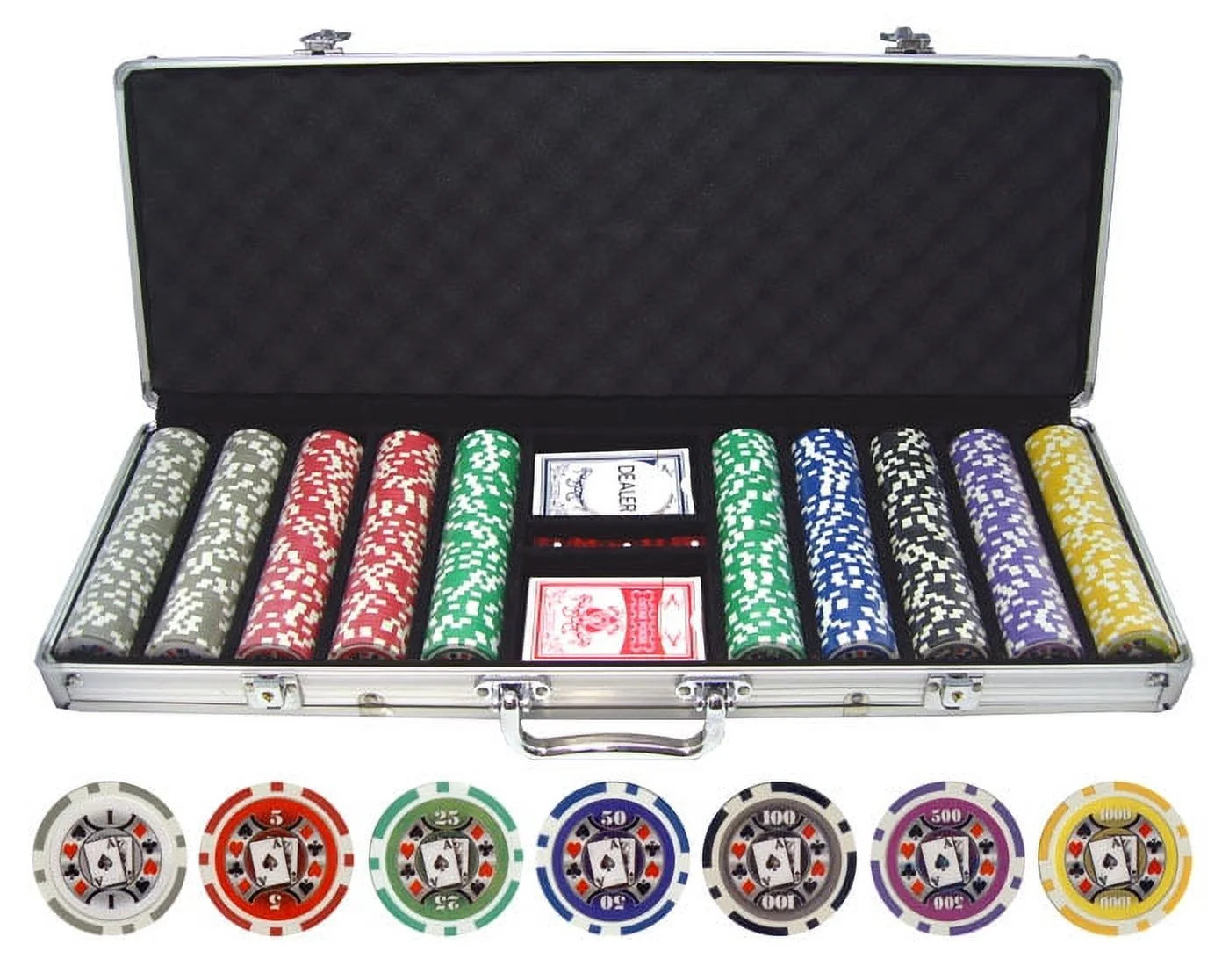 500pc Big Slick 11.5g Poker Chip Set | Walmart (US)