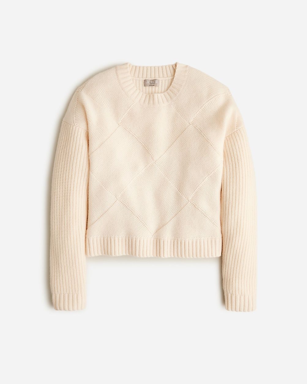 Collection cashmere cross-stitch crewneck sweater | J.Crew US