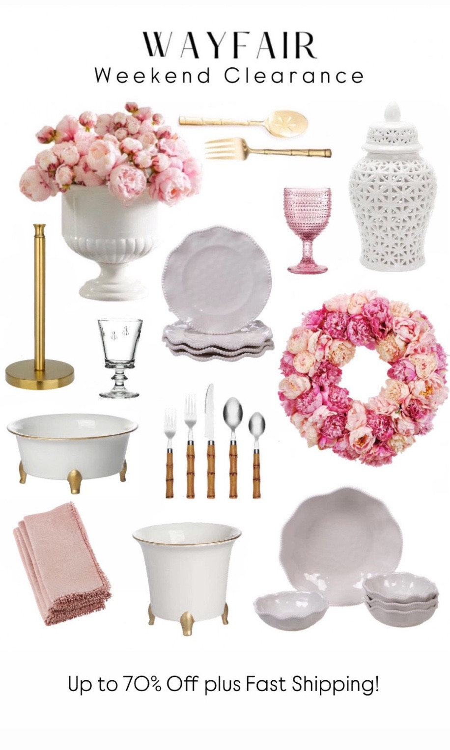 🎉 Wayfair Weekend Clearance is here - Save Up to 70% Off plus Fast Shipping!! 🎉#wayfairpartner If you love beautiful and timeless accessories, these @wayfair finds are perfect for a refresh for the upcoming season! 😍! 🙌🏻  I found so many pieces in my home on sale as well as more favorites! #wayfair 

#springdecor #springdecorating #peonies #ruffleplates #outdoorentertaining #patio

Comment SHOP below to receive a DM with the link to shop this post on my LTK ⬇ https://liketk.it/530Vv #ltkhome #ltksalealert #ltkfindsunder50

#LTKFindsUnder50 #LTKHome #LTKSaleAlert