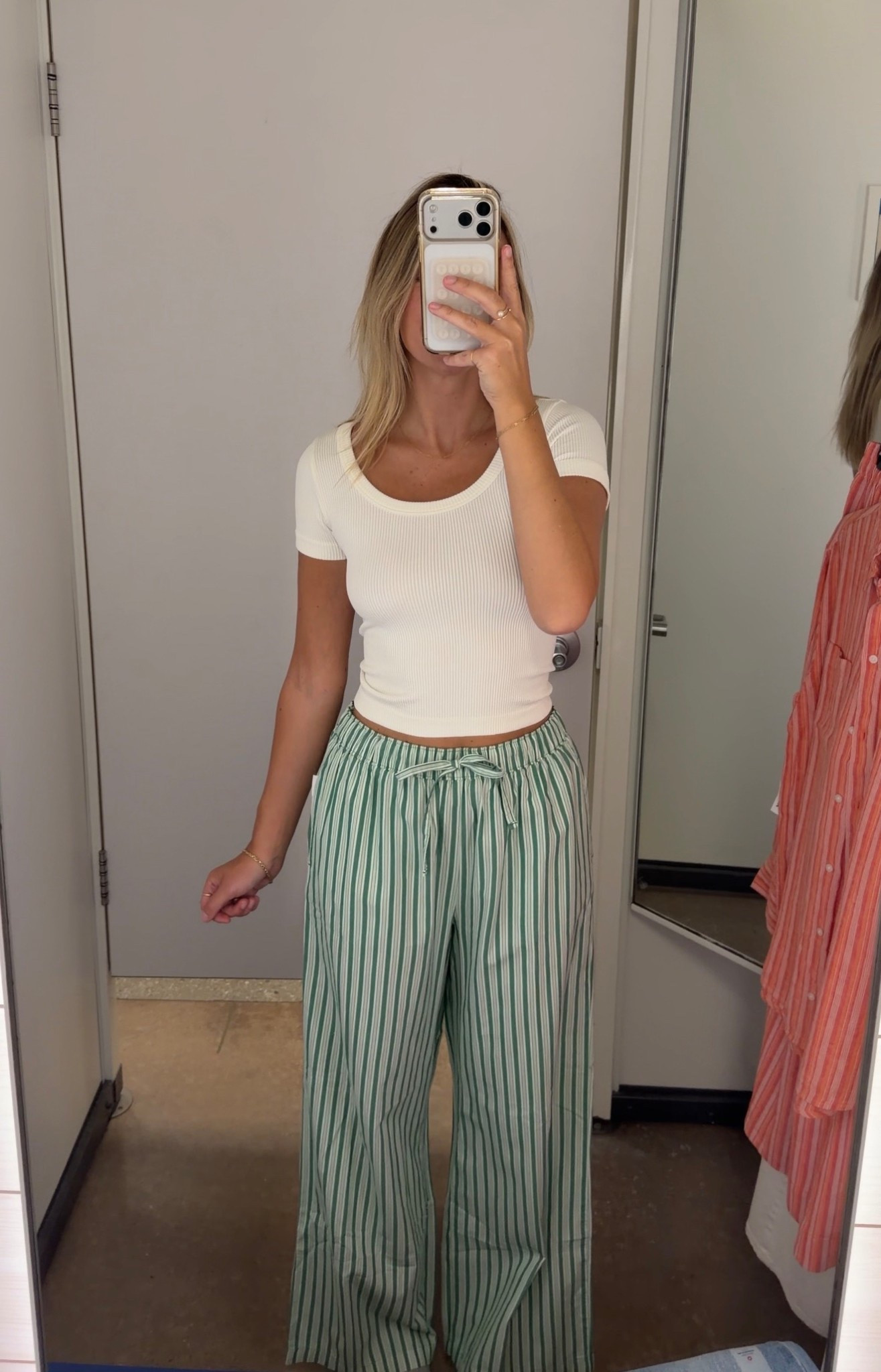 Fun green striped pants for spring & summer! 

#LTKSaleAlert #LTKootd #LTKSeasonal