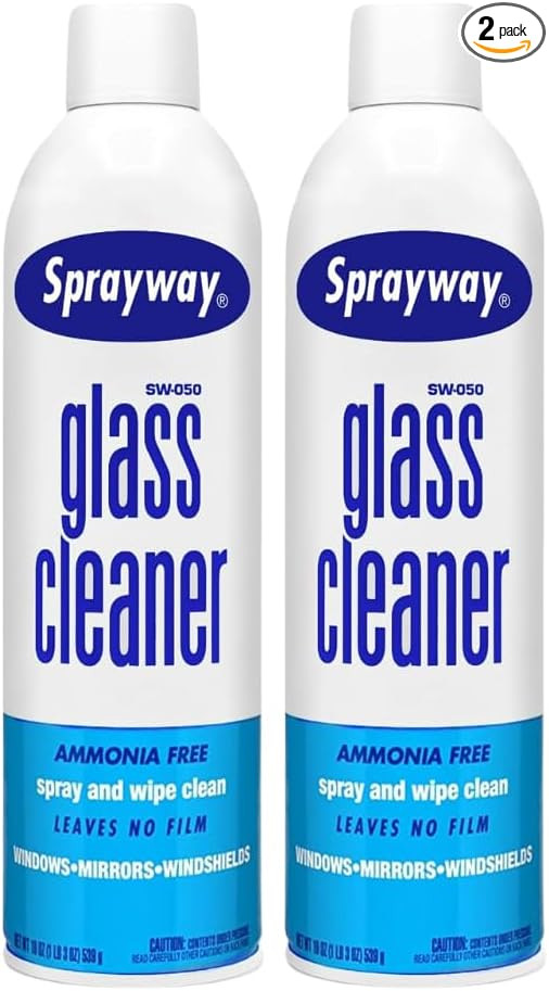Sprayway Glass Cleaner Aerosol Spray, 19 Oz (Pack of 2) | Amazon (US)
