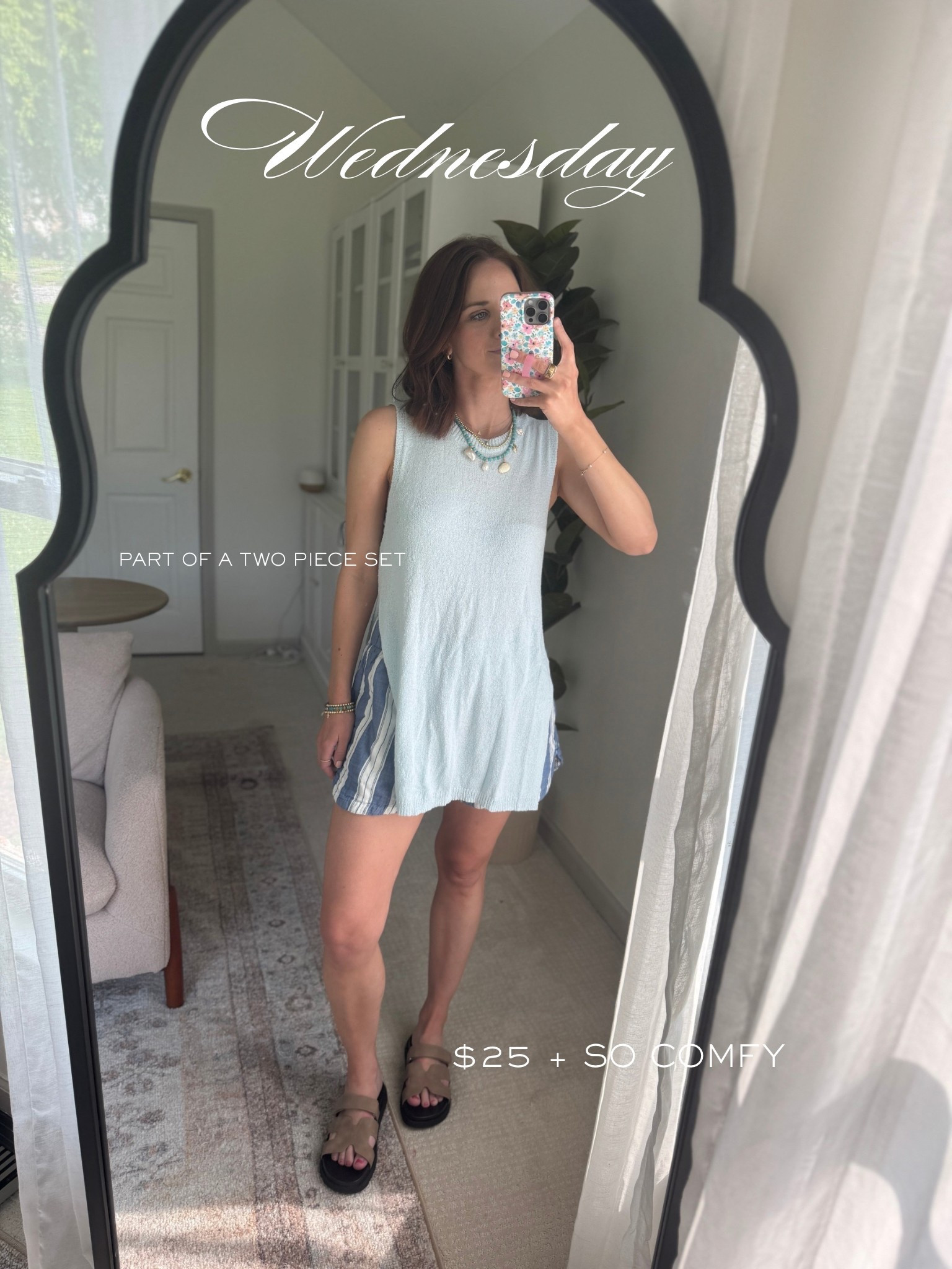 Sweater tank (part of two piece set: wearing m
Stripe shorts : wearing m
Sandals 

Casual outfit idea // beach outfit // travel outfit // mom style // mom outfit 

#LTKStyleTip #LTKSummerEdit #LTKSeasonal