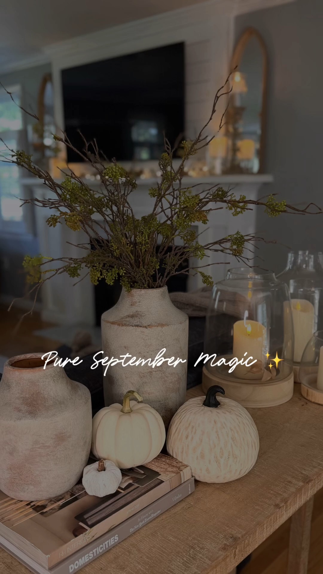 Proof that you don’t need to over-decorate for fall:. Some simple pumpkins, stems & candles adds all magic with none of the fuss…

#LTKHome #LTKSeasonal