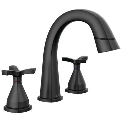 Stryke 3-Hole Widespread Pull Out Sprayer Bathroom Faucet, 2-Handle Bathroom Sink Faucet | Wayfair North America