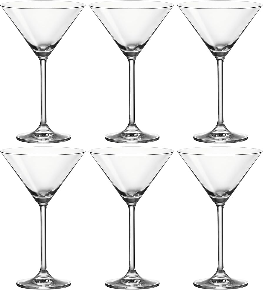 Leonardo Daily Cocktail-Gläser 6er Set, Cocktail-Glas mit Stiel, spülmaschinenfeste Cocktail-Ke... | Amazon (DE)