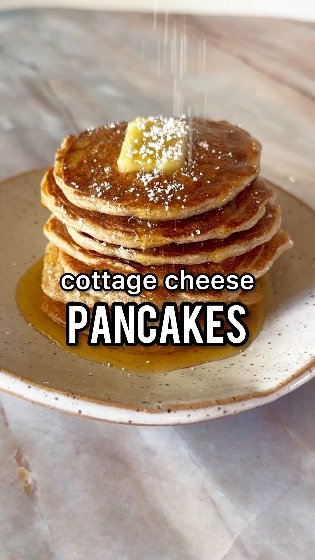 Extra Fluffy Cottage Cheese Pancakes! My 2-year old has been asking for pancakes every day, so I created this recipe to make it nutrient dense way for her to get in her protein, fats and fiber in the morning!! I meal prep this on the weekend and heat 2 for her every day! These are fluffy, high-protein and SO delicious. I wanted to eat the whole batch, and you could! Macros are at the bottom of the caption! 

Wet (blend)
½ cup cottage cheese
2 eggs
½ tsp vanilla extract

Dry 
½ cup oat flour (blend oats alone first until powdery)
½ tsp baking powder
⅛ tsp salt
½ tsp cinnamon (optional_

Blend the wet ingredients for 20 seconds until smooth. Add it into a bowl along with all of the dry ingredients. Stir gently. Let it sit for 2 minutes for the baking powder to activate. Heat a non-stick skillet on medium heat. Add butter, then pancake batter. Cook for 2-3 mins each side. Finish with butter, maple syrup and powdered sugar OR whatever pancake toppings you prefer!

430 cal | 31g protein | 40g carbs | 18g fat  

#LTKFindsUnder100 #LTKActive #LTKKids