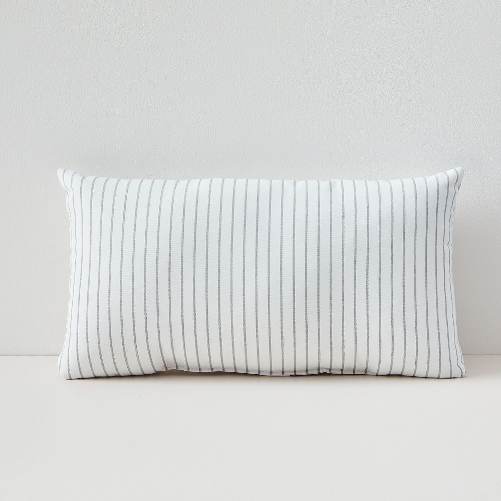Sunbrella Indoor/Outdoor Striped Lumbar Pillows | West Elm (US)
