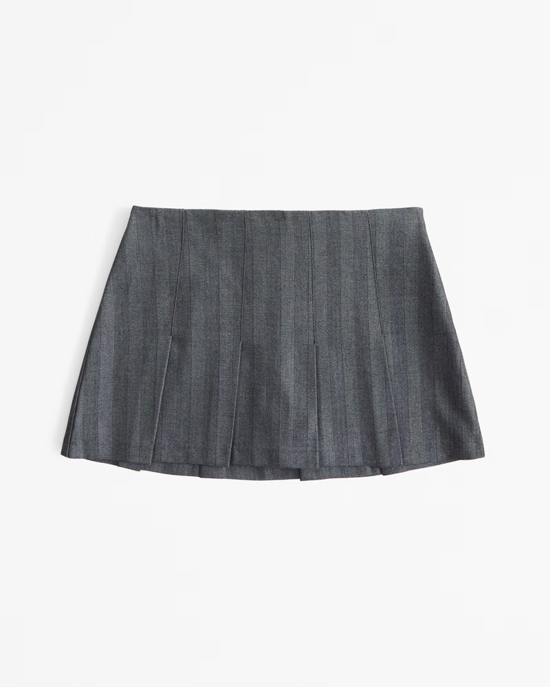Women's Mid Rise Pleated Mini Skort | Women's Bottoms | Abercrombie.com | Abercrombie & Fitch (US)