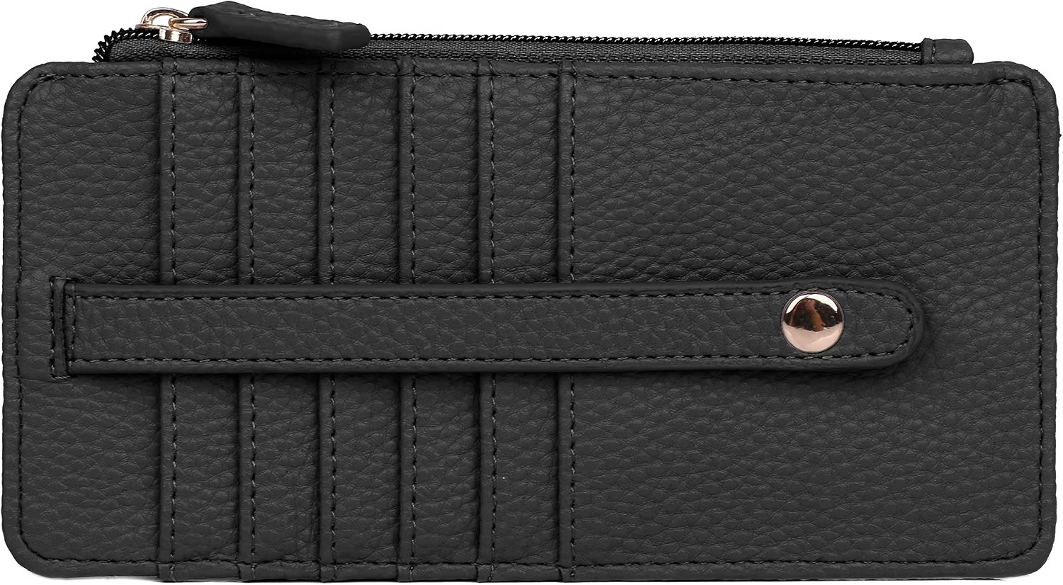 Julia Buxton Vegan Leather Pik-Me-Up® Thin Card Holder Black | Amazon (US)