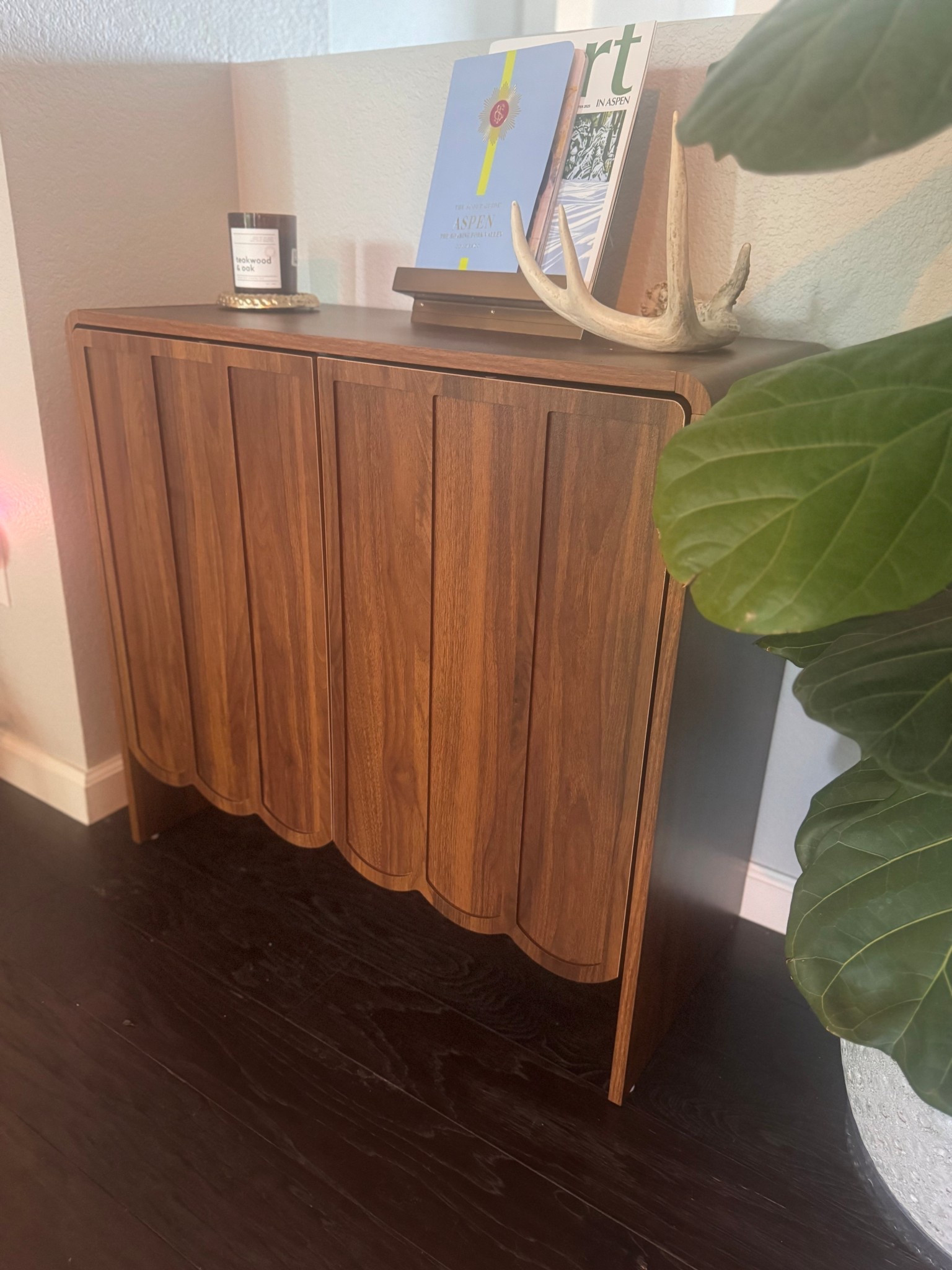 LTK Caption:

✨ Amazon Prime Day Find ✨
This scalloped wood sideboard is the moment. Rich walnut tones, gorgeous curves, and compact enough to fit just about anywhere — entryway, hallway, or even as a chic mini bar. Currently on MAJOR Prime Day sale and selling fast.
📦 Easy to assemble
🪵 Solid feel with beautiful grain
💰 Under $200 right now

📲 Tap to shop before it’s gone! #PrimeDayDeals #LTKHome #AmazonFinds #ScallopedSideboard #InteriorDesign #EntrywayGoals

#LTKSaleAlert #LTKHome #LTKStyleTip