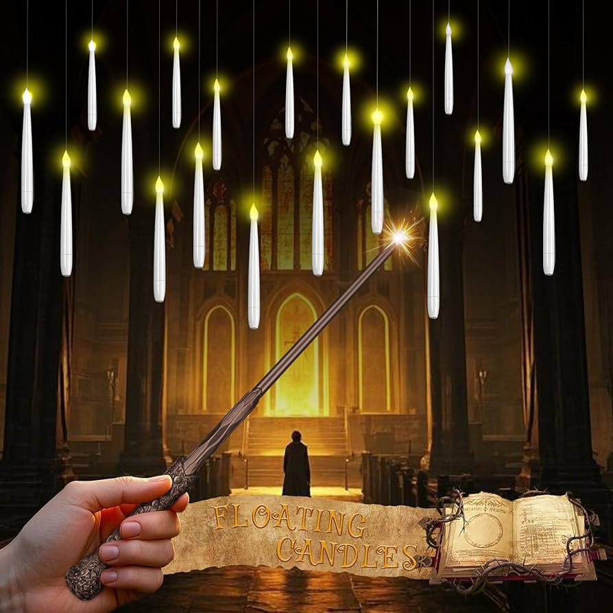 ALEIFLE 10 Stück Schwebende LED Kerzen mit Zauberstab Fernbedienung – Flammenlose Flackernde F... | Amazon (DE)