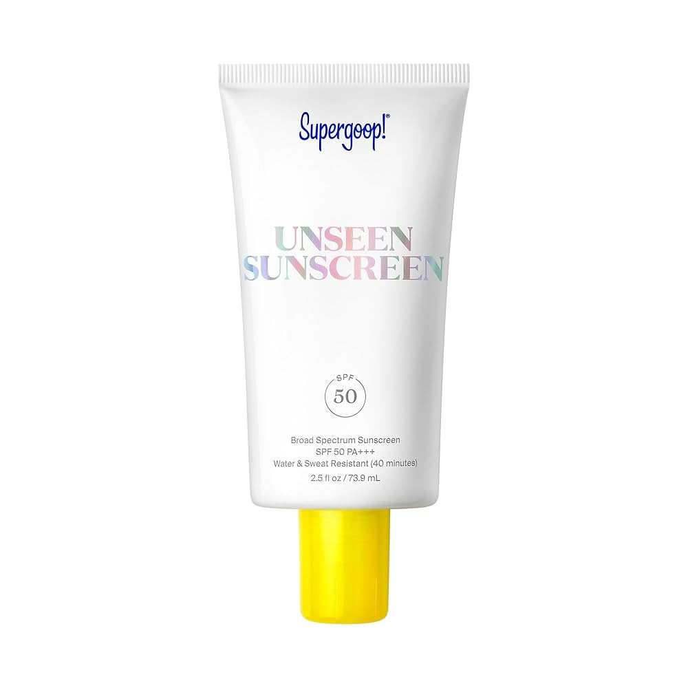 Supergoop! Unseen Sunscreen SPF 50 Invisible Sun Protection for Face - Broad Spectrum Face Sunscr... | Amazon (US)
