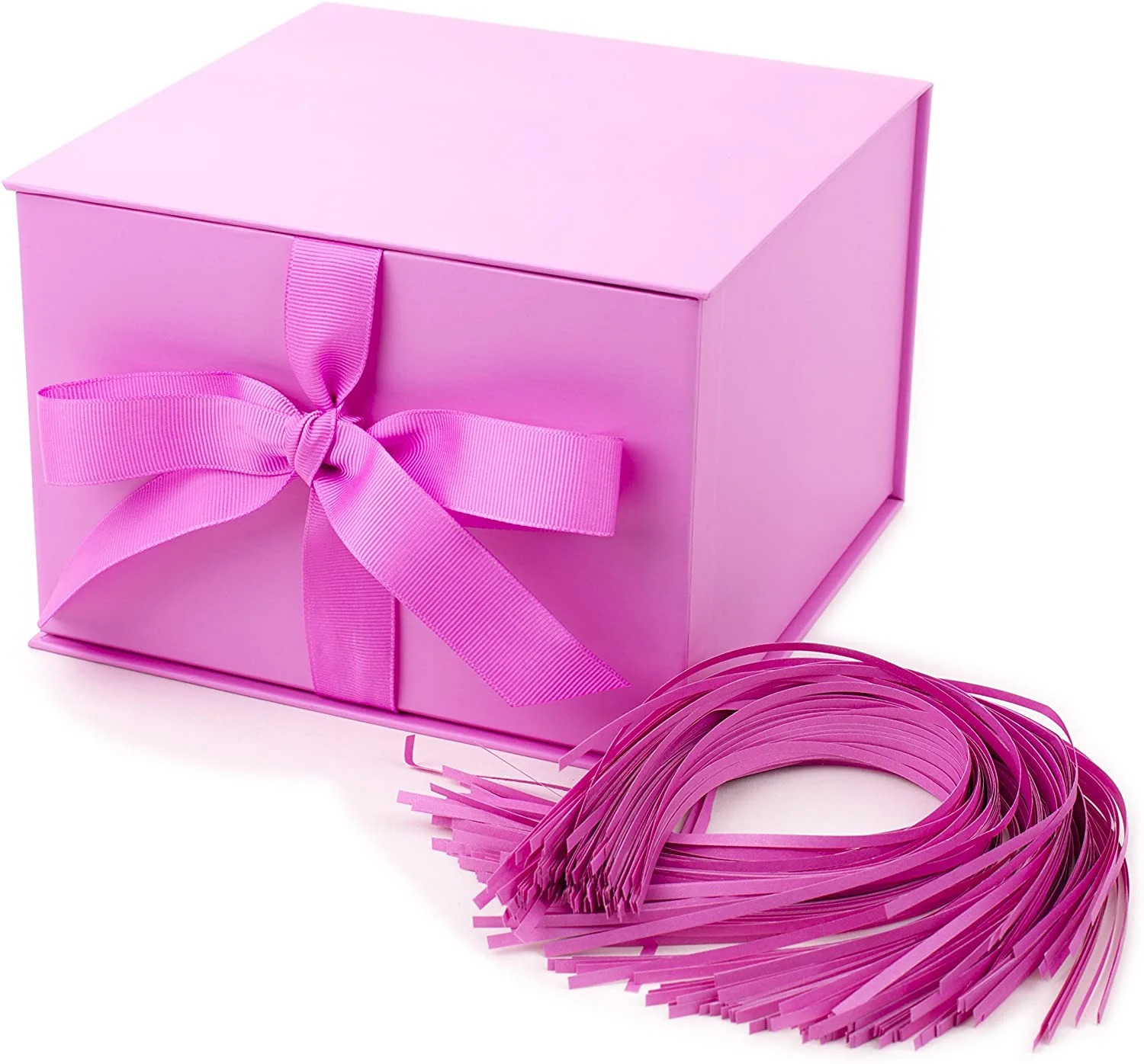 Hallmark Medium Gift Box with Lid and Shredded Paper Fill (Light Pink 7 inch Box) for Anniversari... | Walmart (US)