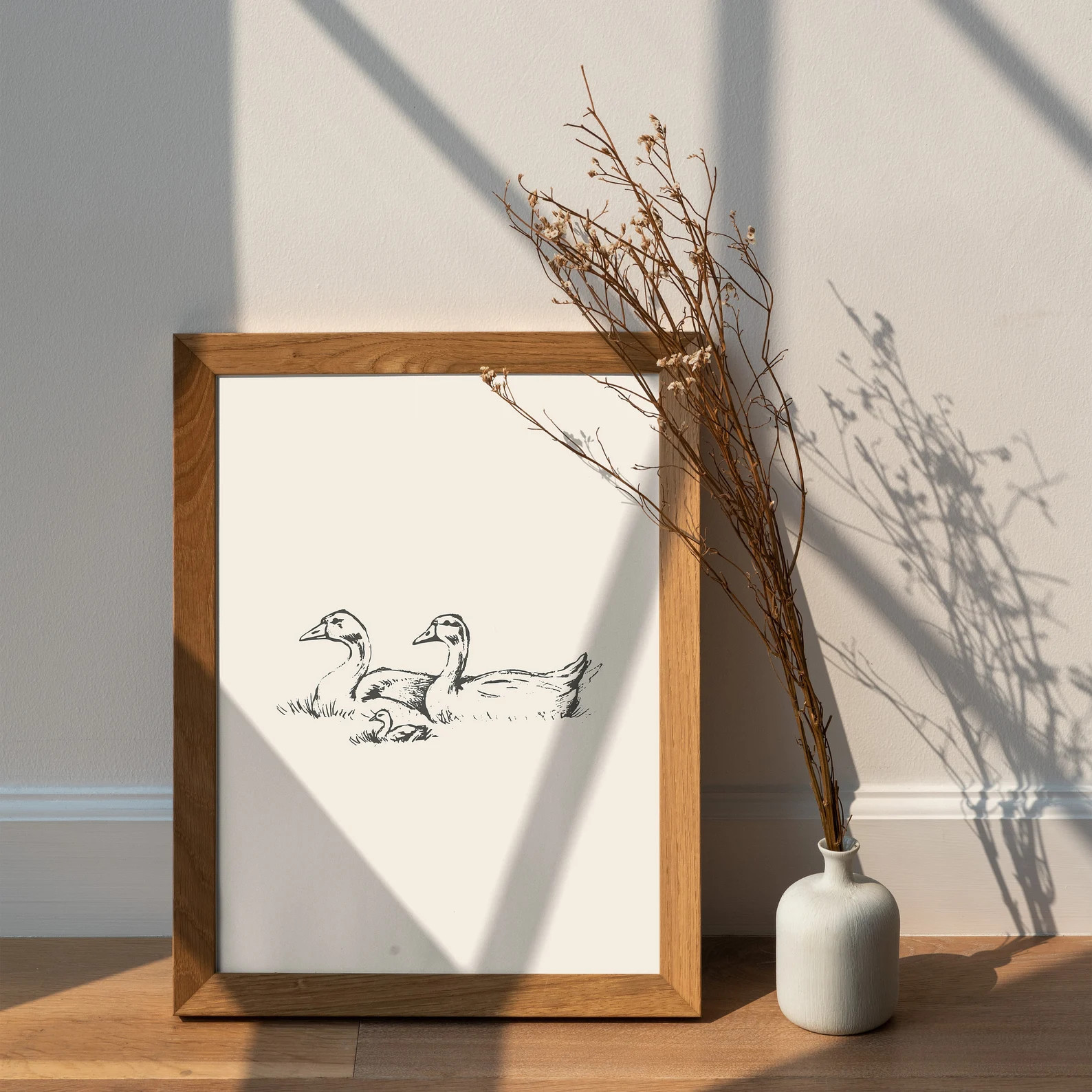 Duck Vintage Print / Duck Wall Art / Duck Drawing / Antique Vintage Painting / Farmhouse Print / ... | Etsy (US)