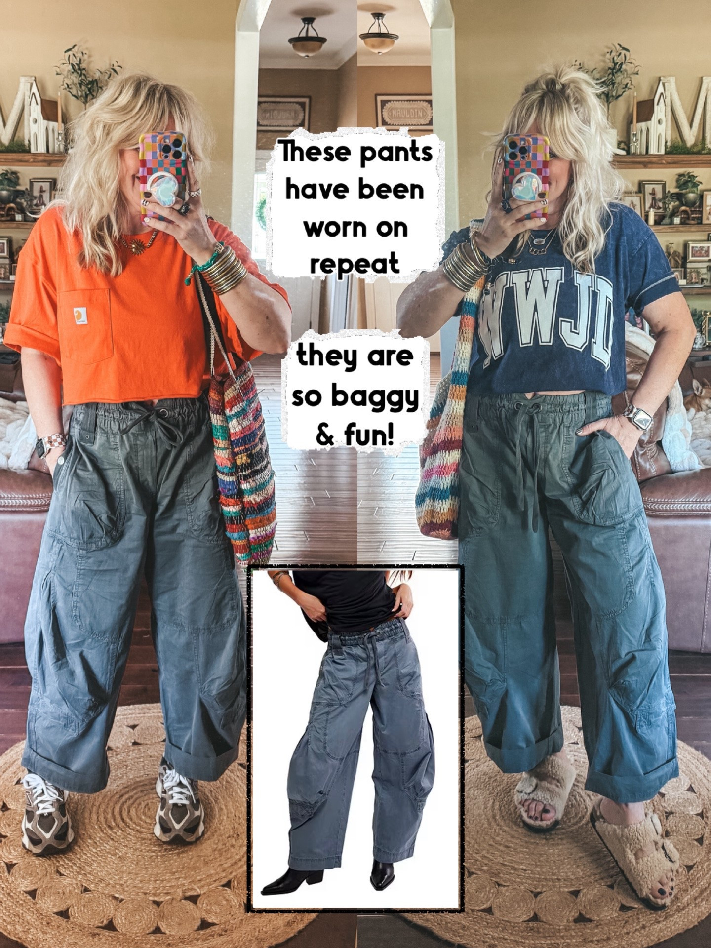 Love these pants so much want another color! 
Pants M
Cropped Carhartt I cut it and it’s a L
WWJD tee is a L & from Altar’d State

#LTKgrwm #LTKootd #LTKOver40