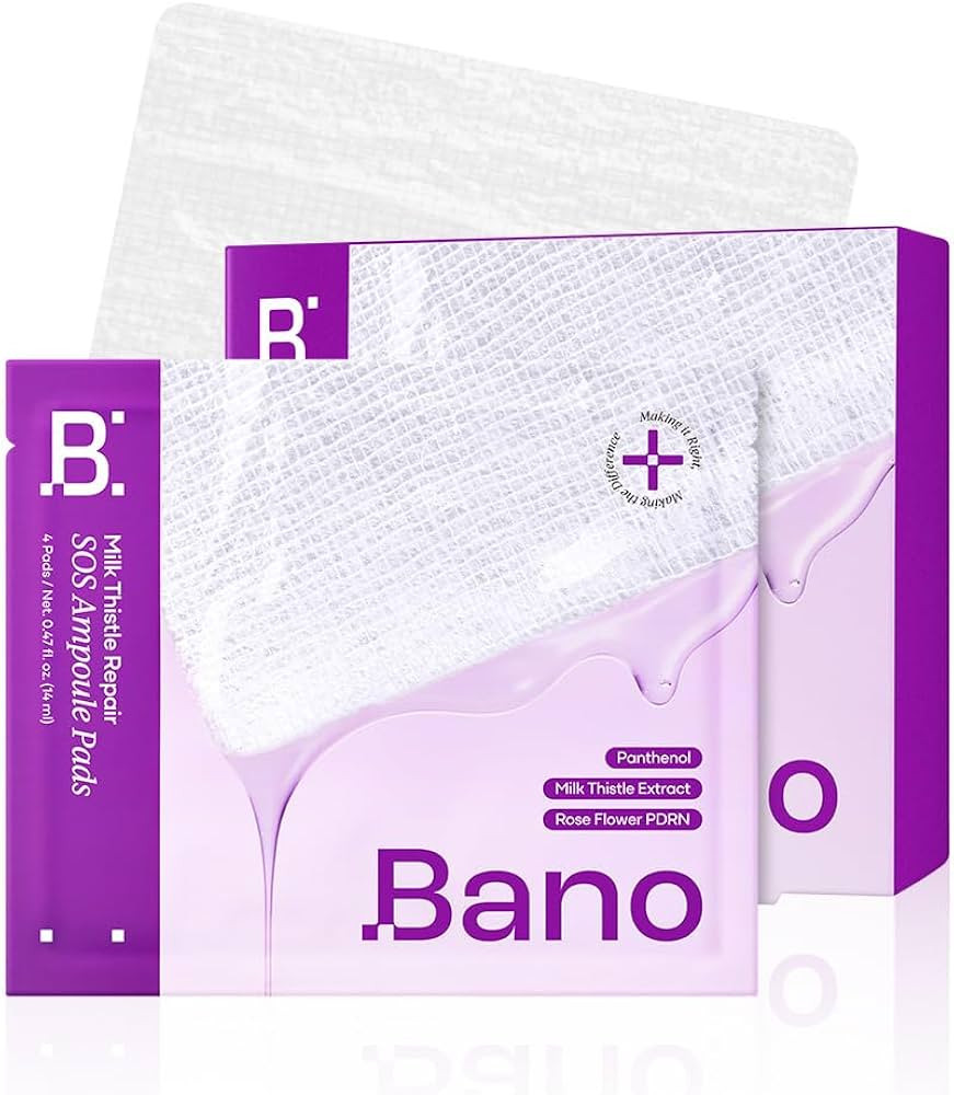 Bano Milk Thistle Repair SOS Ampoule Pads for Face | Toner Pad | 40 Pads | Amazon (US)