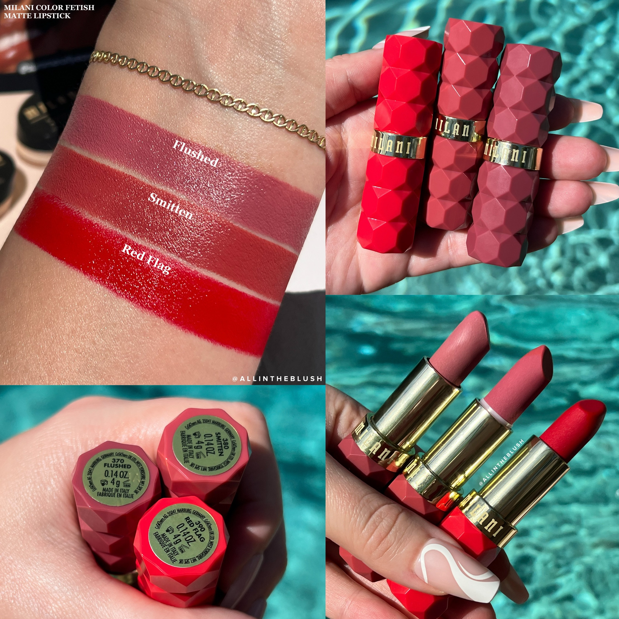 Swatching the 3 new Milani Color Fetish Lipsticks

#LTKBeauty