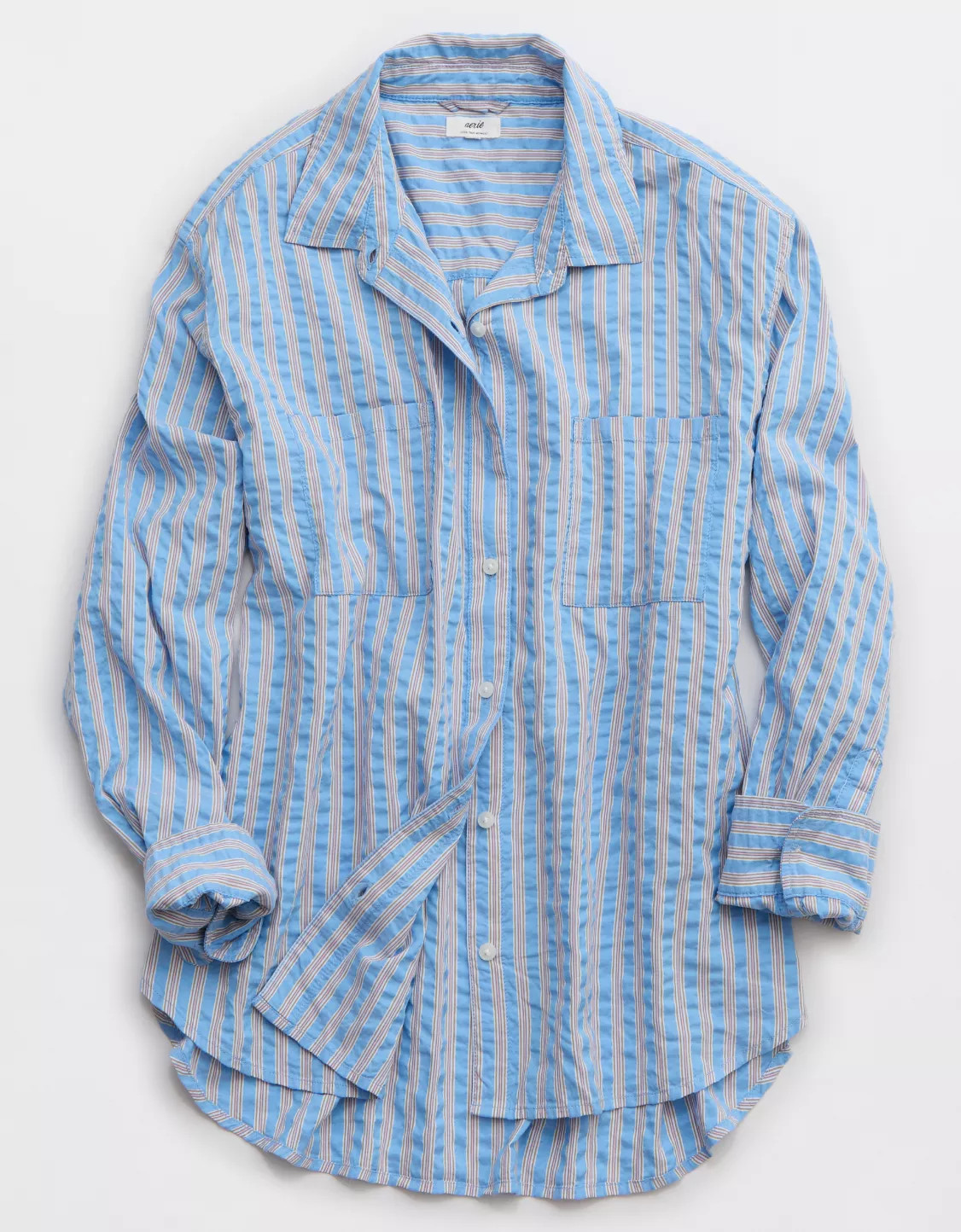 Aerie Off Duty Seersucker Shirt | American Eagle Outfitters (US & CA)