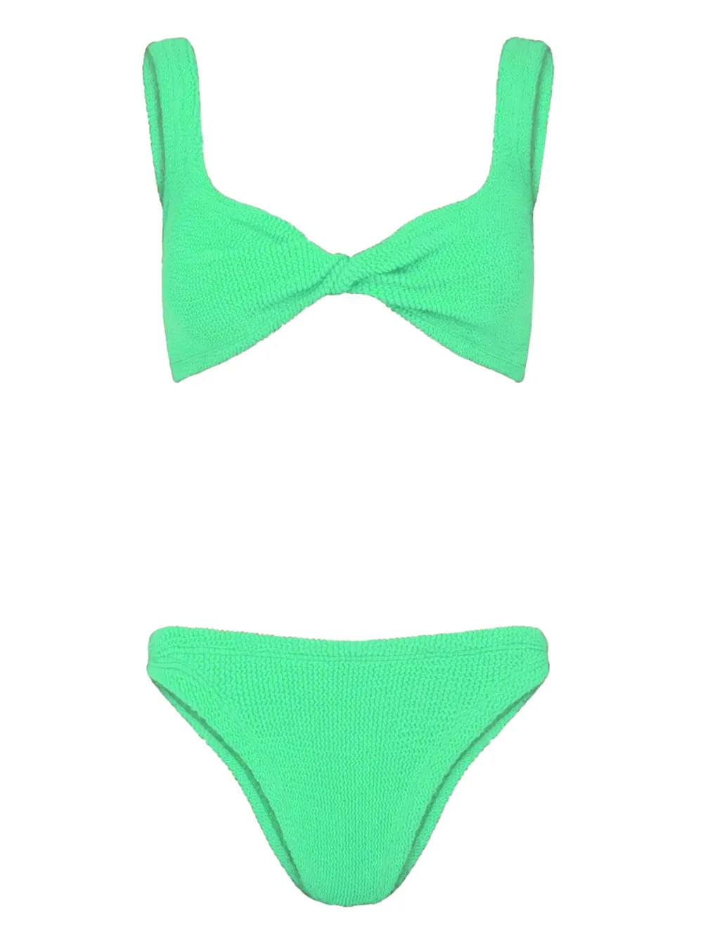 Hunza G Juno crinkle bikini - Green | Farfetch Global