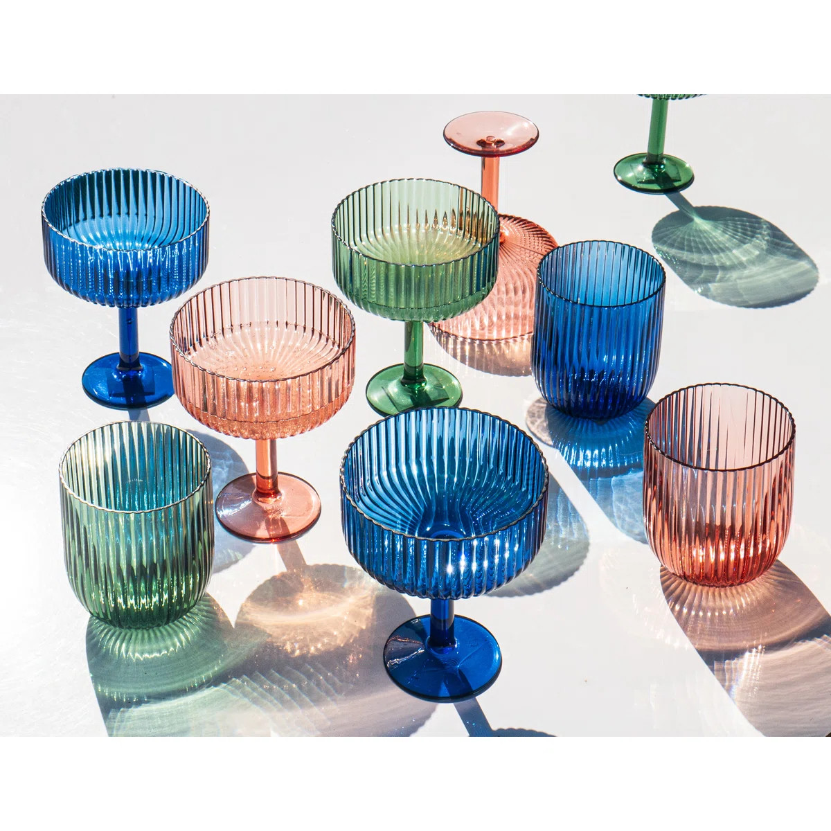 Mesa Acrylic Stemless Wine Glass  (Set of 6) | Wayfair North America