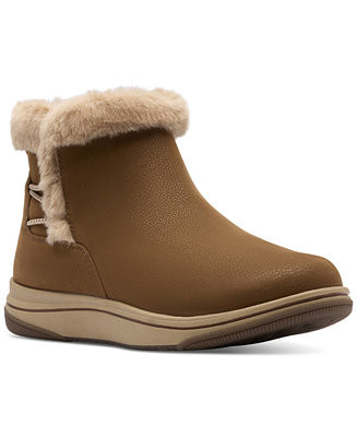 Clarks Women's Breeze Faux Fur Booties - Macy's | Macy's