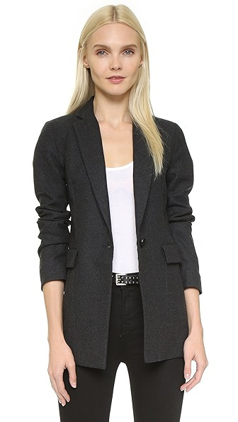 Ayr The Embassy Blazer - Heather Charcoal | Shopbop