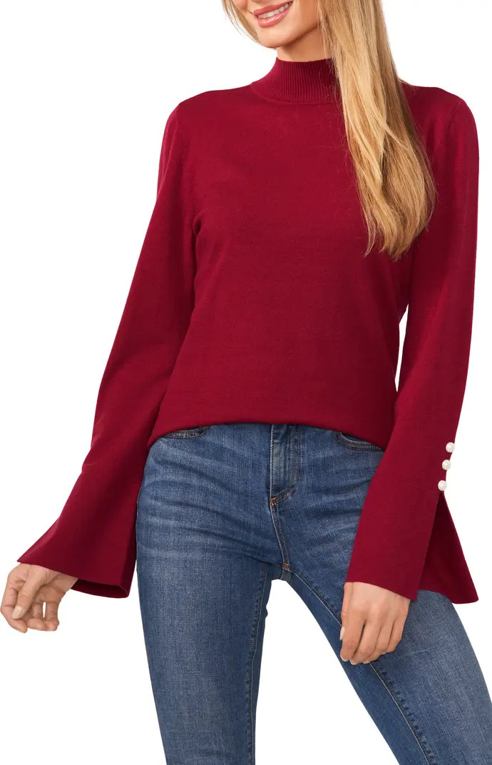 Imitation Pearl Cuff Sweater | Nordstrom