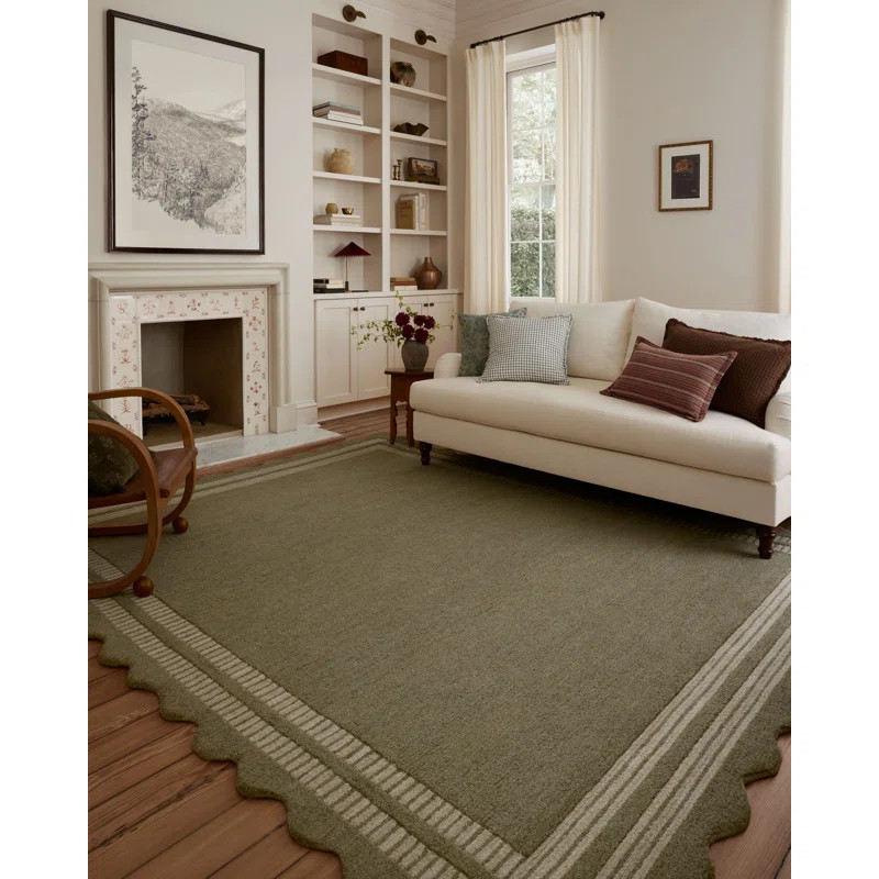 Chris Loves Julia x Loloi Scottie Olive / Pebble Area Rug | Wayfair North America