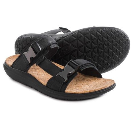 Teva Terra-Float Slide Lux Sandals - Leather (For Men) | Sierra Trading Post