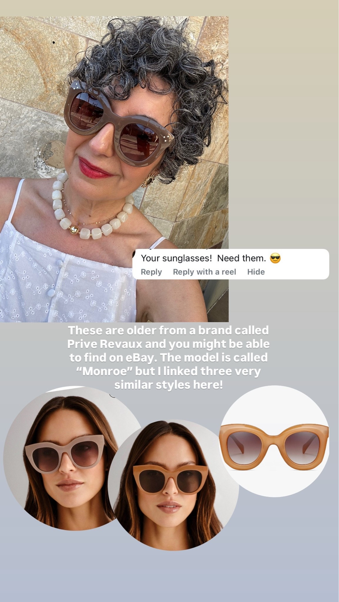 Similar sunglasses!