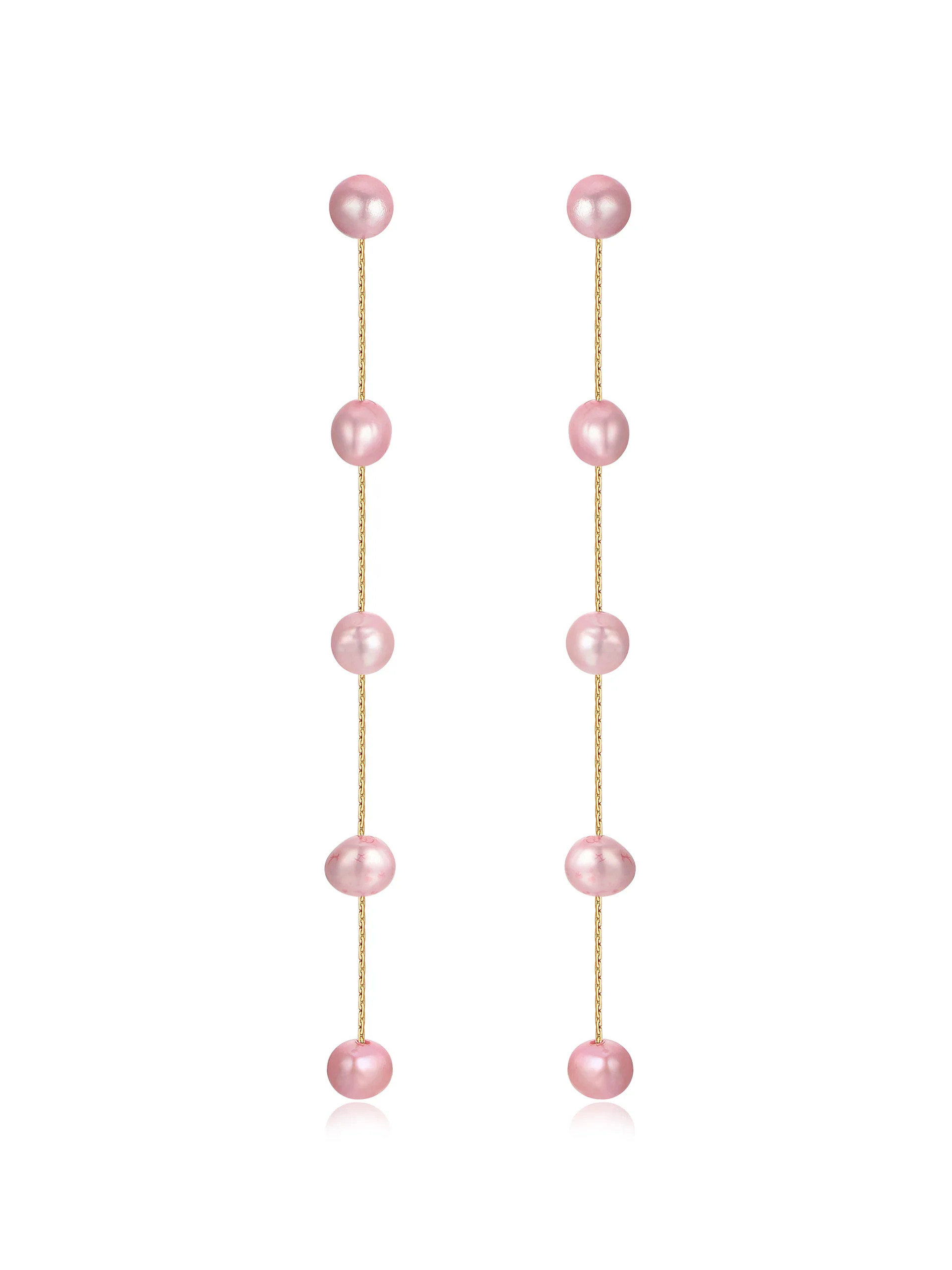 Dripping Pearl Delicate Drop Earrings | Ettika