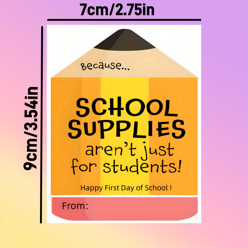 Back School Pencil Gift Tags Perfect Teachers Welcome Back - Temu | Temu Affiliate Program