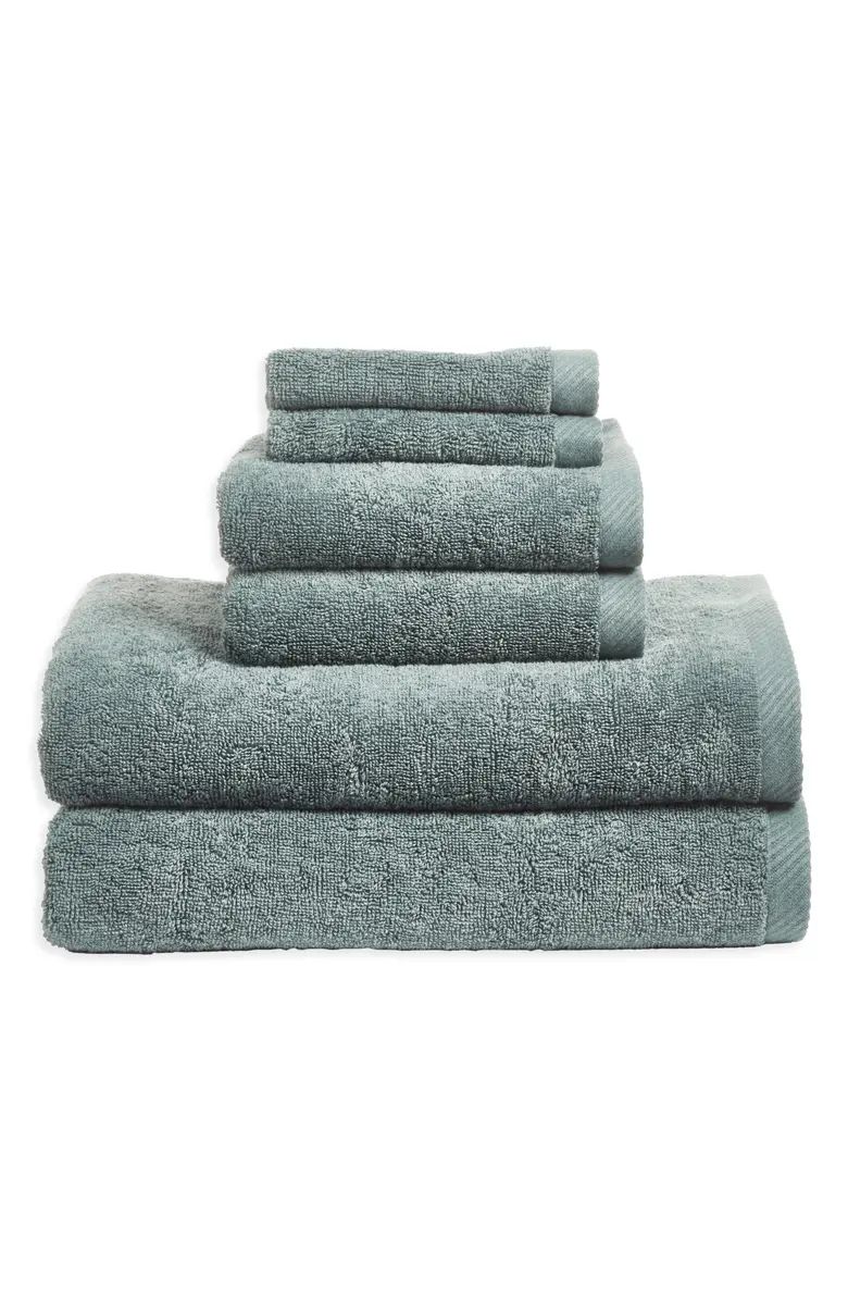 6-Piece Cotton Blend Bath Towel, Hand Towel & Washcloth Set | Nordstrom | Nordstrom