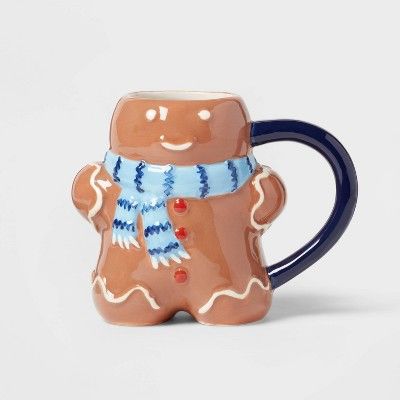 14oz Stoneware Figural Gingerbread Man Mug - Wondershop™ | Target