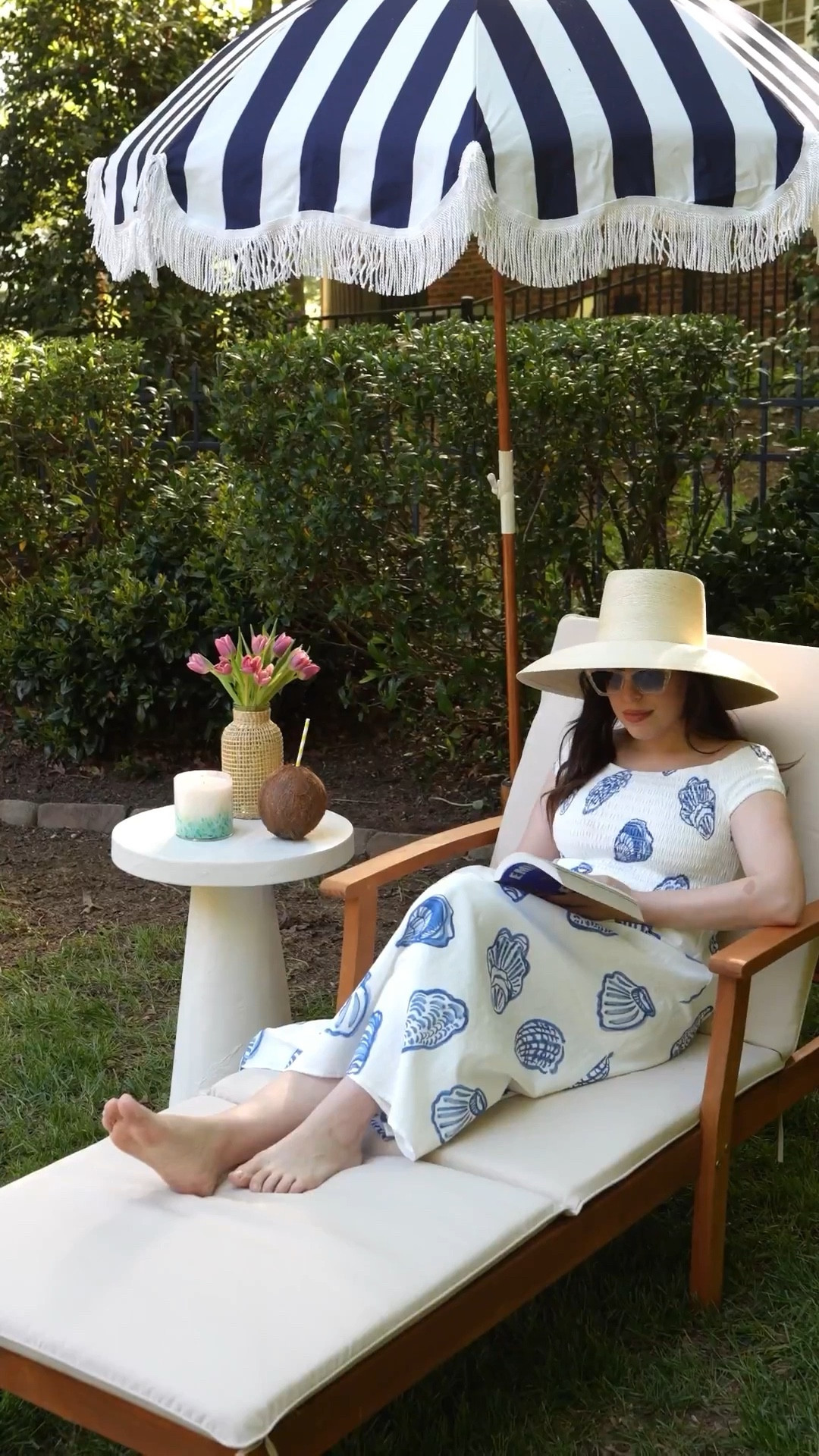 Nothing beats chilling in the backyard while the light hits just right. Whether it's morning or evening, this space just feels so grounded and calm. Linked everything for you to recreate this easily!

outdoor living, patio furniture, spring refresh, serene spaces, reading corner, selfcare, scented candles, beach umbrella

#LTKU #LTKHome #LTKSeasonal