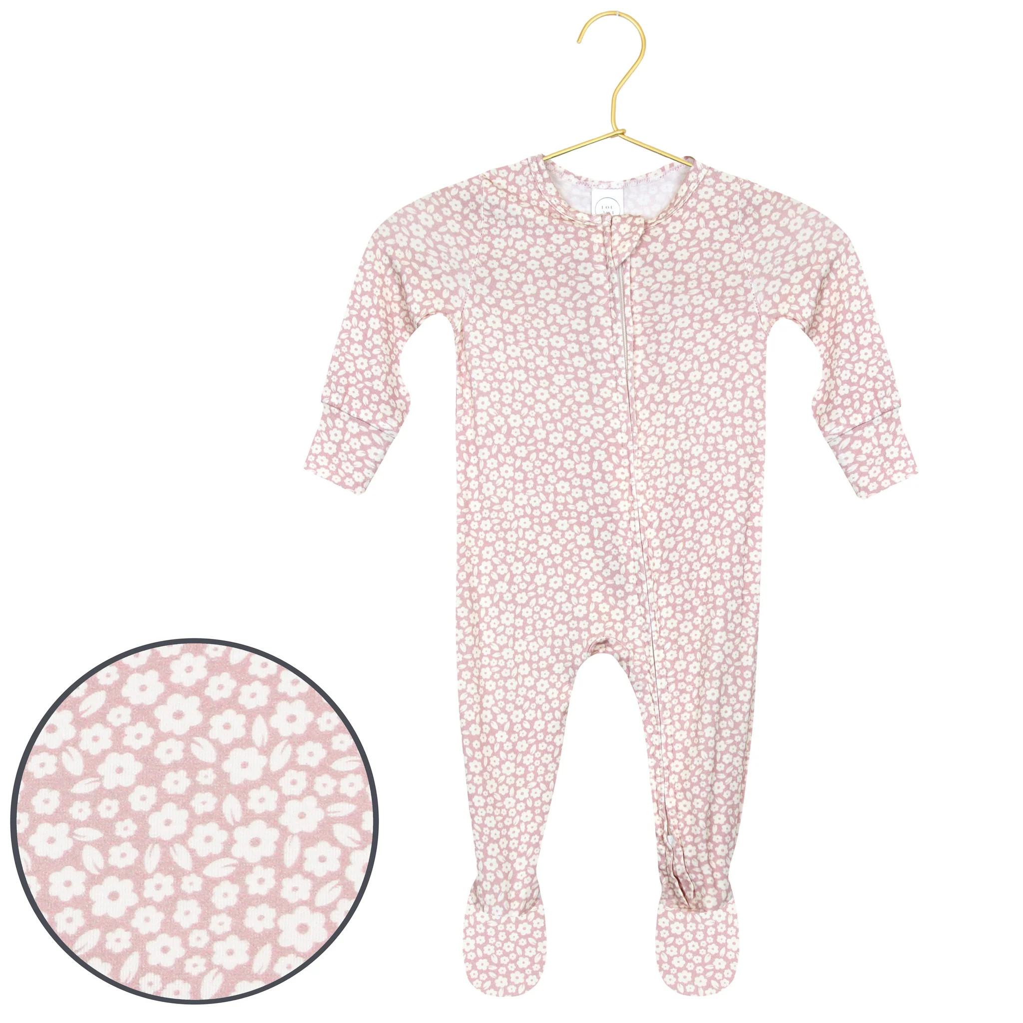 Flora Zipper Footies | Lou Lou & Company