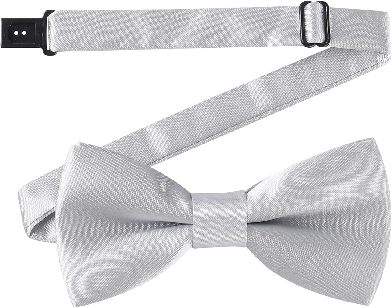 AWAYTR Boys Child Kids Bow ties - Adjustable Pre Tied Solid Color Wedding Party Bowties (Black) | Amazon (US)